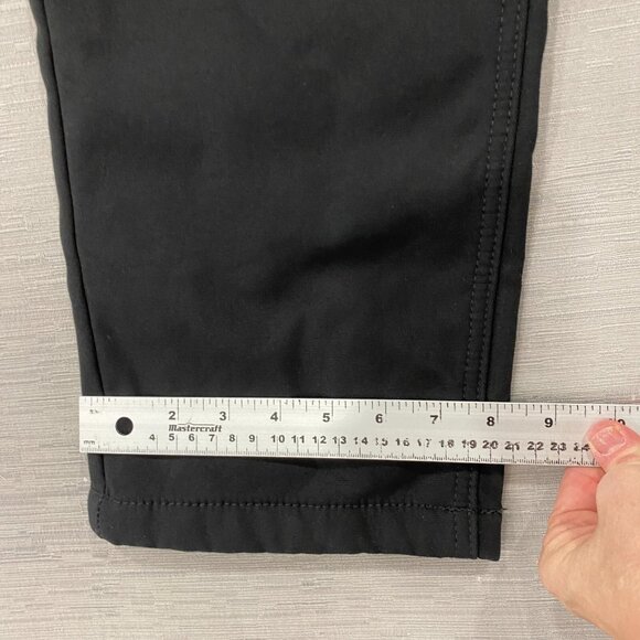 CAT Caterpillar Work Pants Mens 32 x 32 Black Canvas Fleece Lined Insulated - Picture 8 of 12